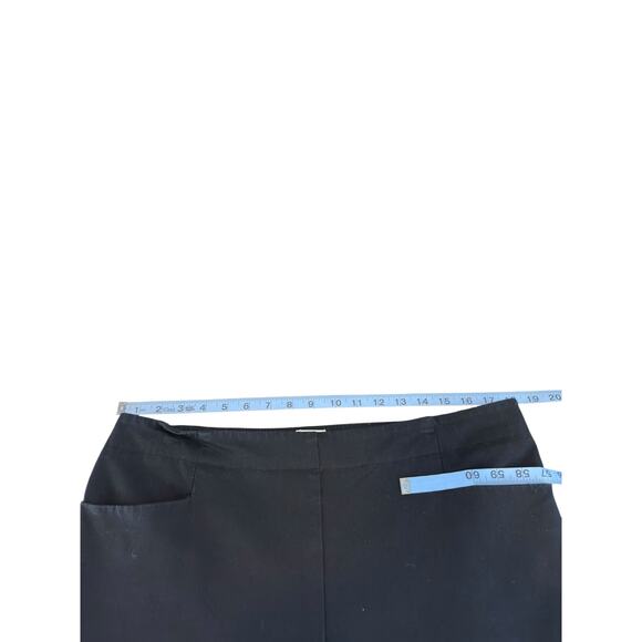 Talbots‎ Capri Pants Heritage Black Basic Side Zip Closure Office Casual Size 14 - Picture 10 of 13